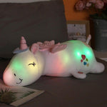 Glitzerndes Einhorn-Licht | Kuscheliger Begleiter mit Regenbogen-LEDs | Ideal für Kinder
