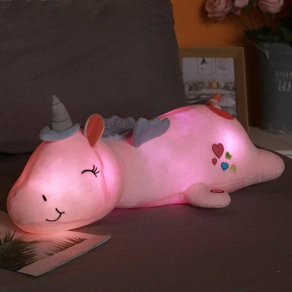 Leuchtendes Einhorn Kuscheltier für kuschelige Abende