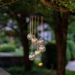 Solarbetriebene LED-Windspiel – Farbwechselnde Beleuchtung für Garten & Balkon
