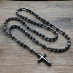 Spiritual Pendant with Tiger's Eye and Lapis Lazuli – Rosary for Men