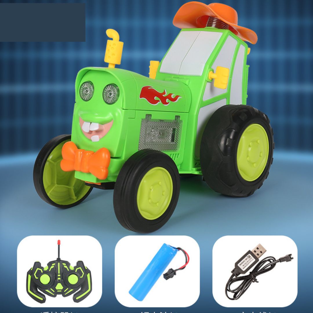 Toy tractor for children with limping function