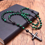 Spiritual Pendant with Tiger's Eye and Lapis Lazuli – Rosary for Men