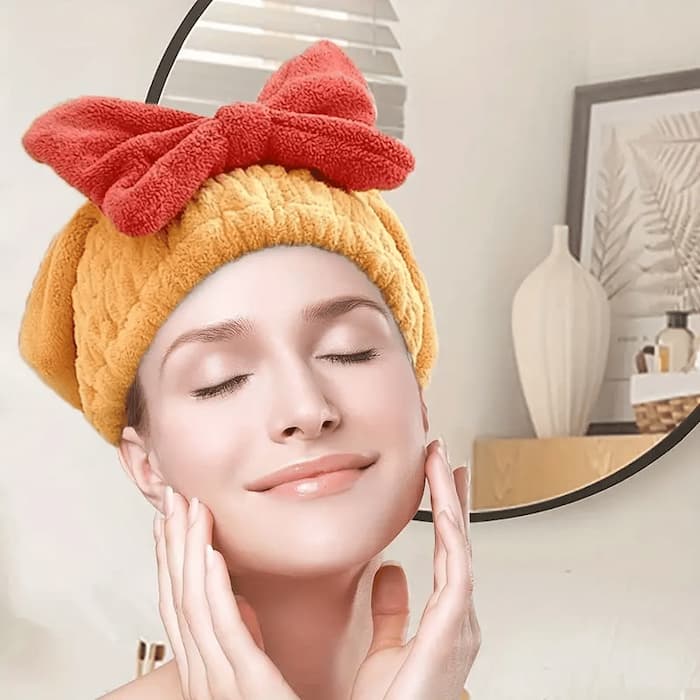 Schnelltrocknendes Haarhandtuch für geschmeidiges Haar
