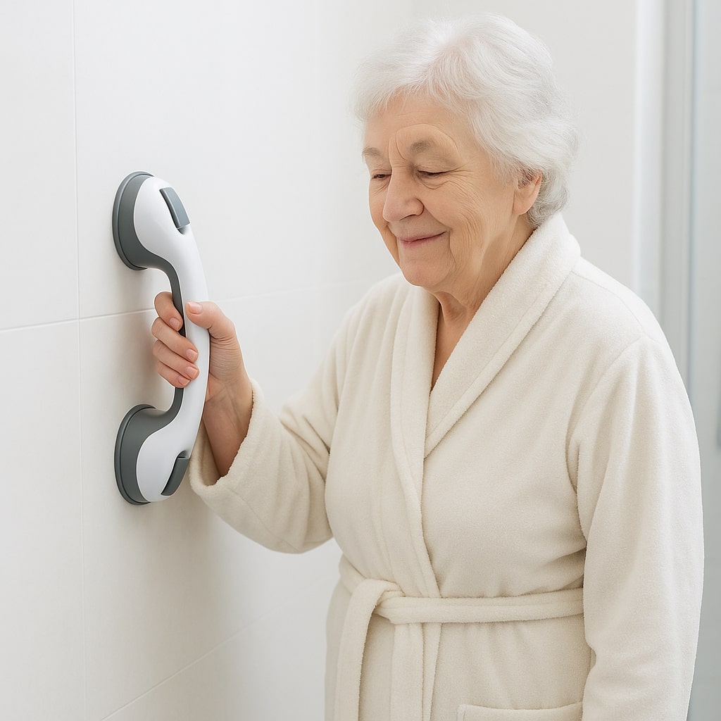 Secure Grab Bar for Shower and Bath without Drilling