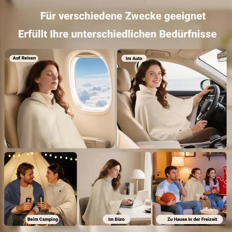 Elektrische Heizdecke mit 3 Heizstufen für wohlige Wärme