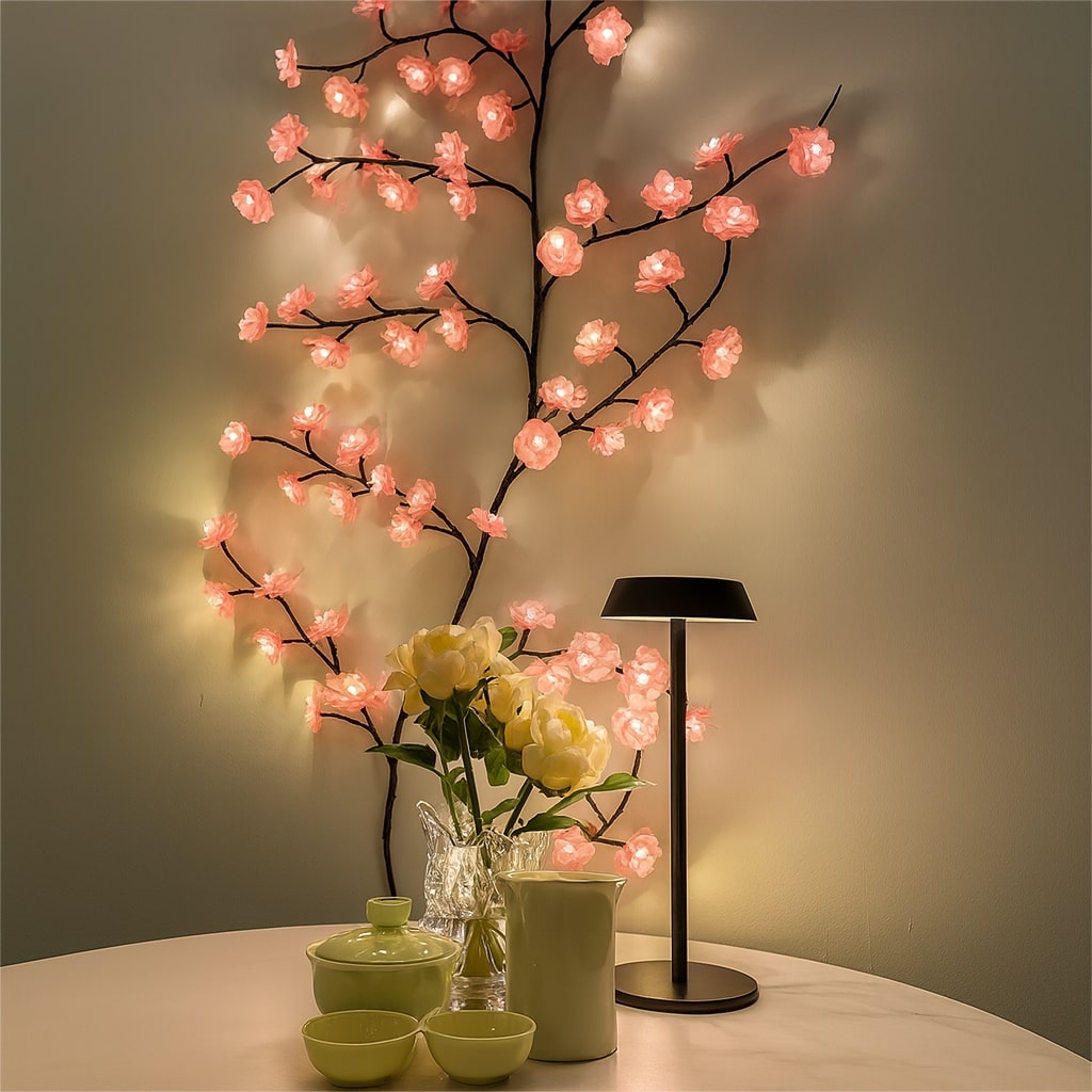 Beautiful LED light chain for a cozy autumn decoration
