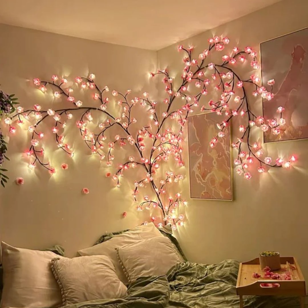 Beautiful LED light chain for a cozy autumn decoration