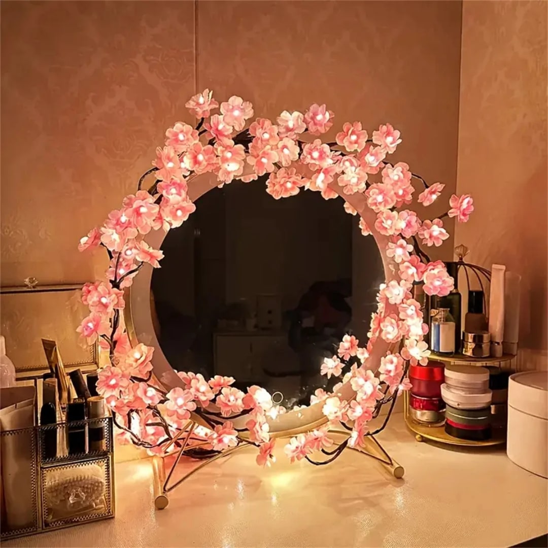 Beautiful LED light chain for a cozy autumn decoration