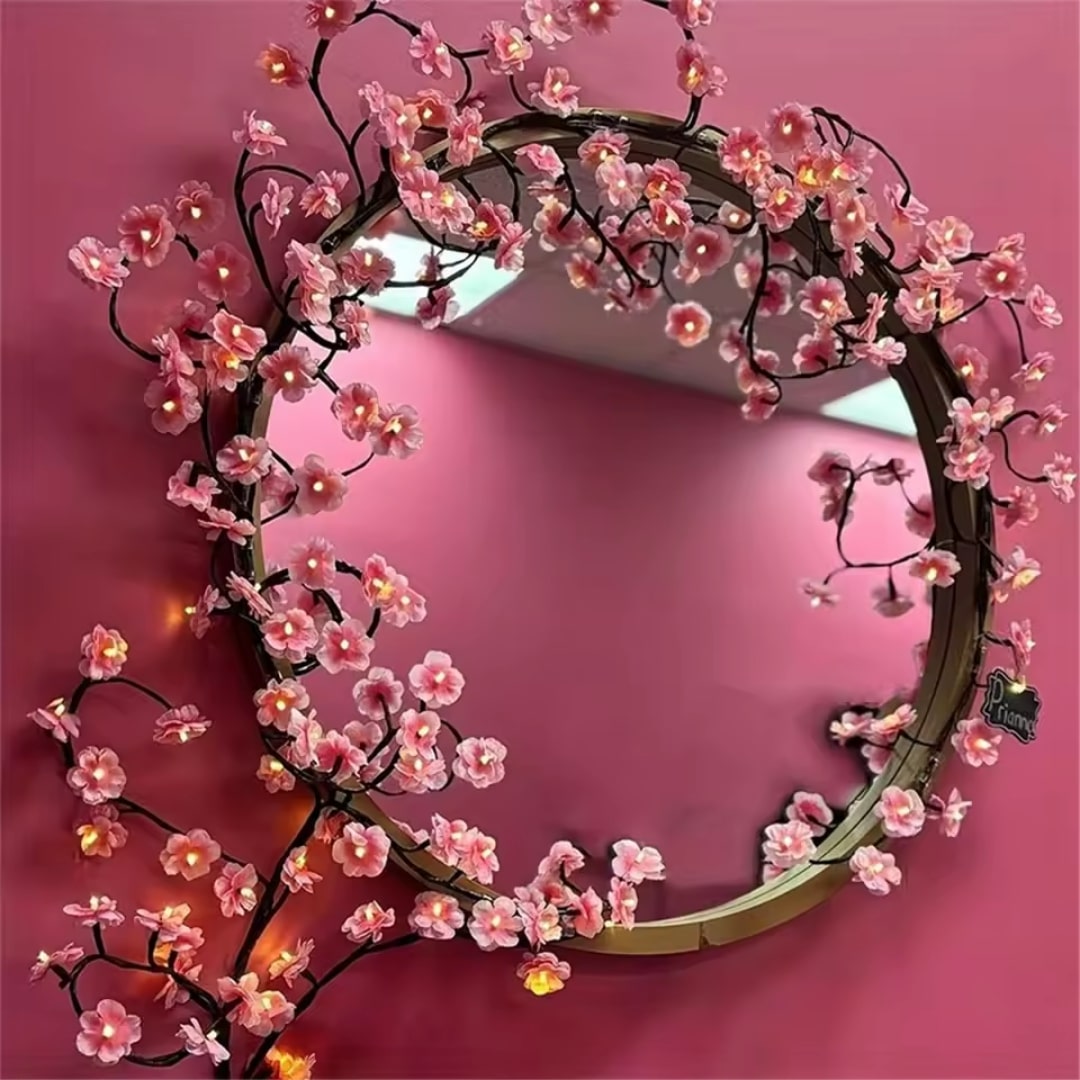 Beautiful LED light chain for a cozy autumn decoration