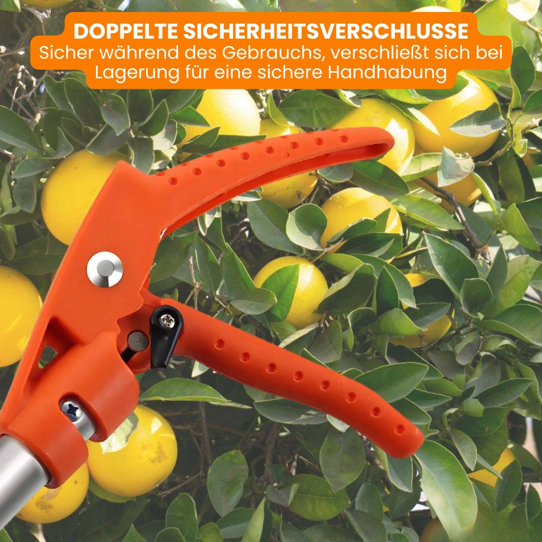Teleskop-Heckenschneider für müheloses Schneiden hoher Äste