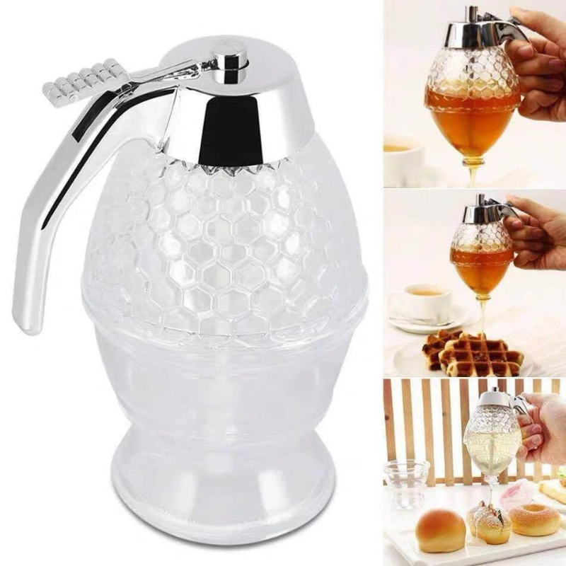 Tropffreier Honigspender im Bienenstock-Design – 200 ml Kunststoff