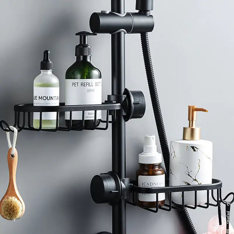 AquaLux Stainless Steel Shower Caddy – Rustproof, Space-Saving, and Easy to Install