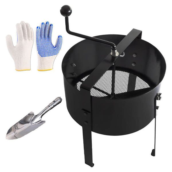 GartenSifter Pro | Effizientes Rotationssieb für Erde & Kompost