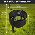 GartenSifter Pro | Effizientes Rotationssieb für Erde & Kompost