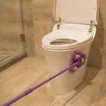 Flexible triangular mop with 180° swivel function