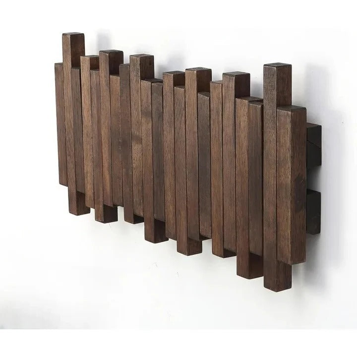 Natural wood coat hooks – Wall rack for coats
