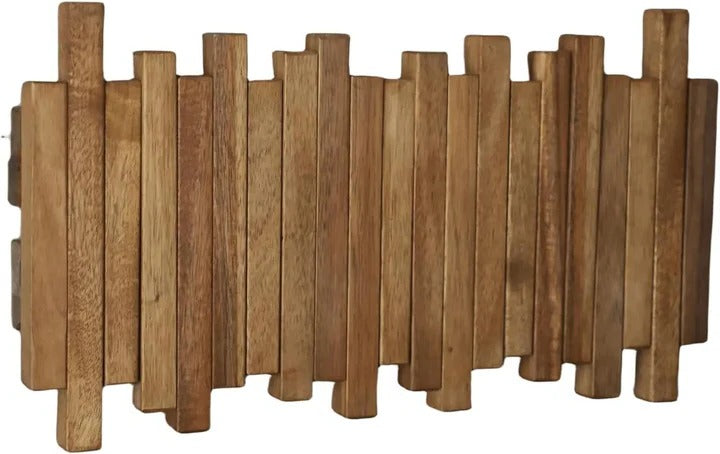 Natural wood coat hooks – Wall rack for coats