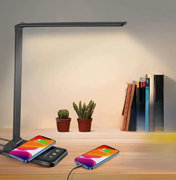 Adjustable LED Desk Lamp with Charging Function
