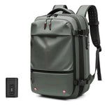 Travel backpack with vacuum function