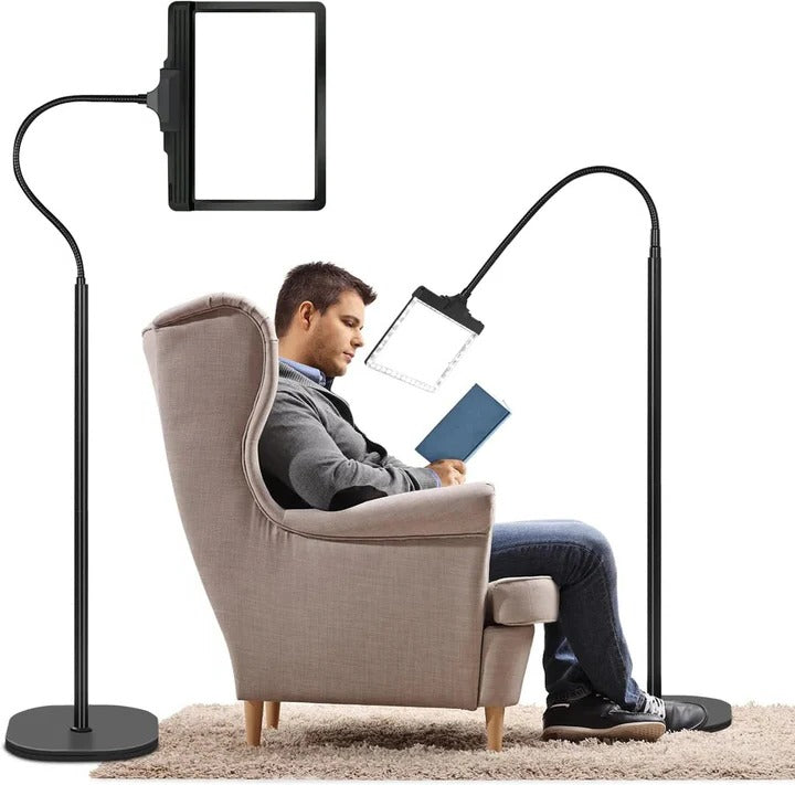 Full-Frame Magnifying Glass with LED Illumination