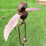 Lebensechte Vogel-Skulptur für Garten und Terrasse