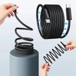 Magnetisches Kabel mit automatischem Wickelsystem für schnelles Laden