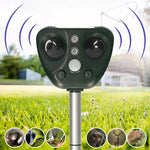 Solar-Powered Bird Repellent with Ultrasonic Technology