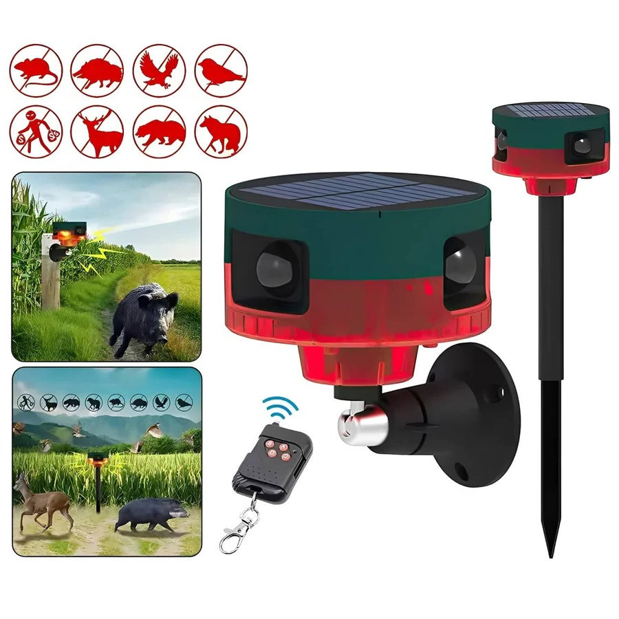 Sonnengestützter 360-Grad Tierabwehrsystem für Garten und Feld