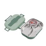 Insulated Stainless Steel Lunch Box with 4 Compartments