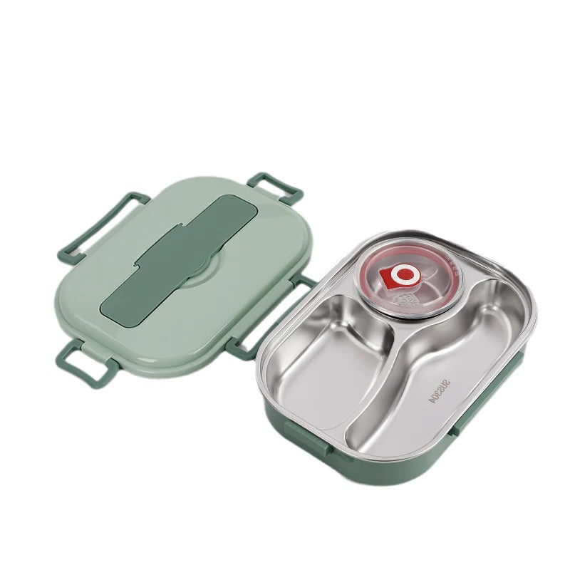 Insulated Stainless Steel Lunch Box with 4 Compartments