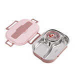 Insulated Stainless Steel Lunch Box with 4 Compartments