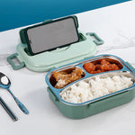 Insulated Stainless Steel Lunch Box with 4 Compartments