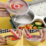 Insulated Stainless Steel Lunch Box with 4 Compartments