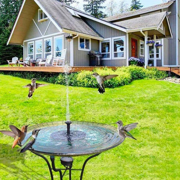 Solarbetriebenes Gartenbrunnenpumpensystem für Vögel