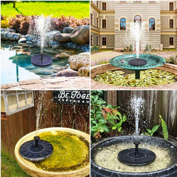 Solarbetriebenes Gartenbrunnenpumpensystem für Vögel