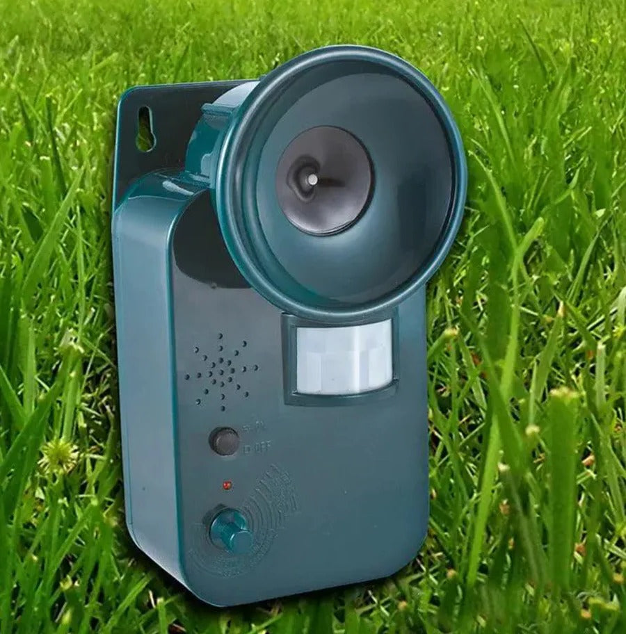 Wetterfester Ultrasonic Tiervertreiber mit Bewegungssensor