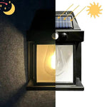 Solarbetriebene Wandleuchten für den Außenbereich, 2er Set