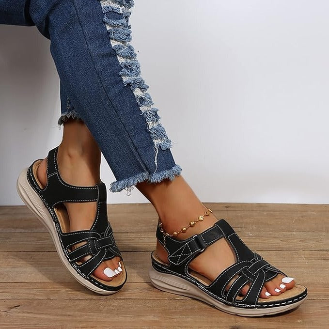Elegant and Comfortable Sandals for Women with Velcro Closure