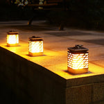 Solarbetriebene LED Gartenlaterne mit stilvollem Design