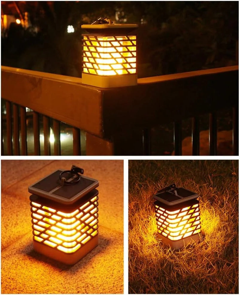 Solarbetriebene LED Gartenlaterne mit stilvollem Design