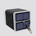 Solarbetriebene LED Gartenlaterne mit stilvollem Design