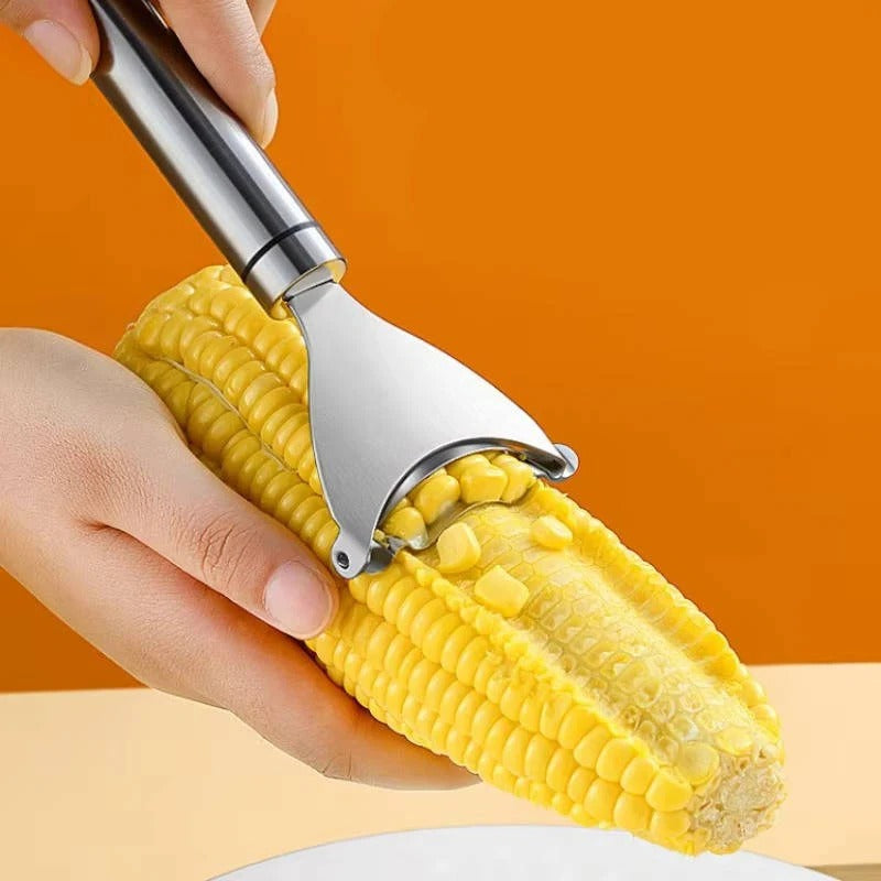 Ergonomic Stainless Steel Corn Stripper with Secure Grip