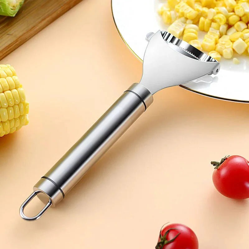 Ergonomic Stainless Steel Corn Stripper with Secure Grip
