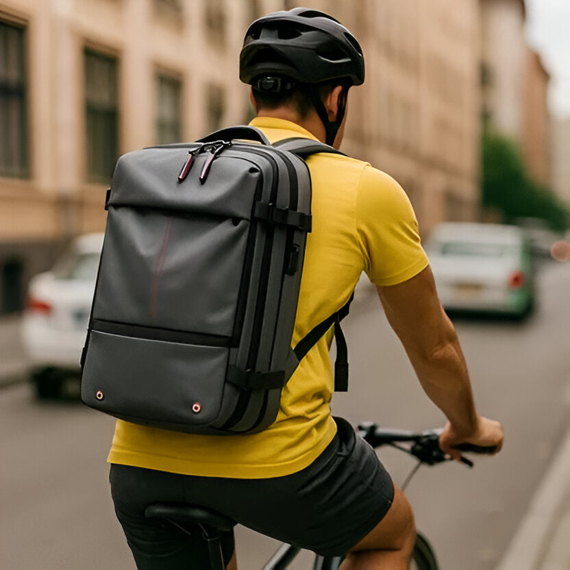 Versatile backpack with integrated compression system