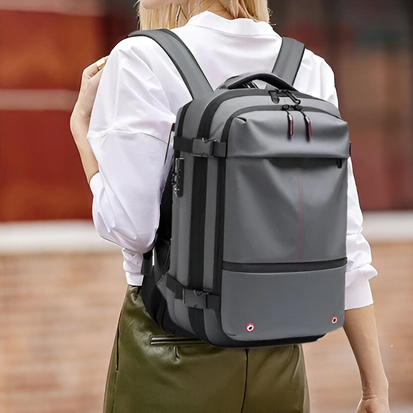 Versatile backpack with integrated compression system