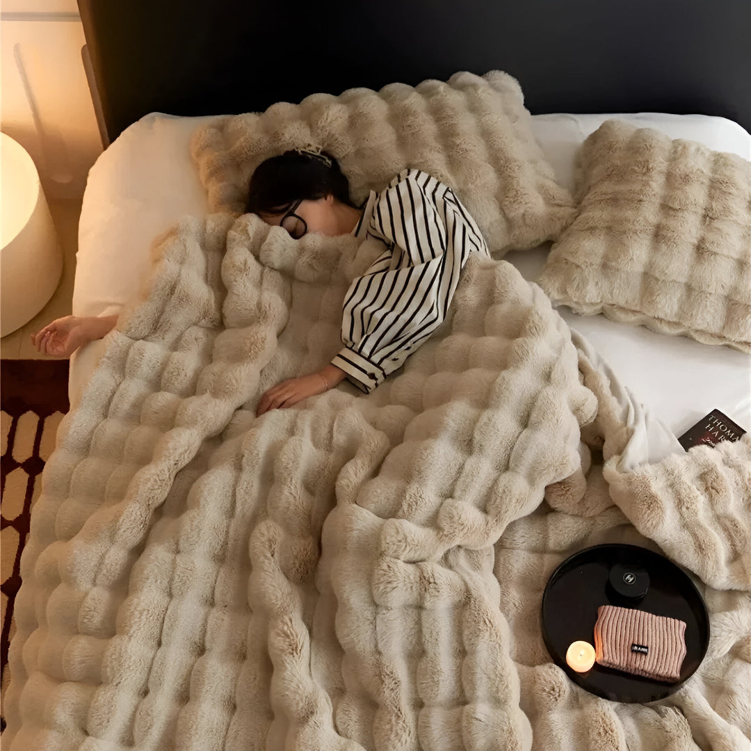 Vielseitige Decke für jedes Wetter mit Stil