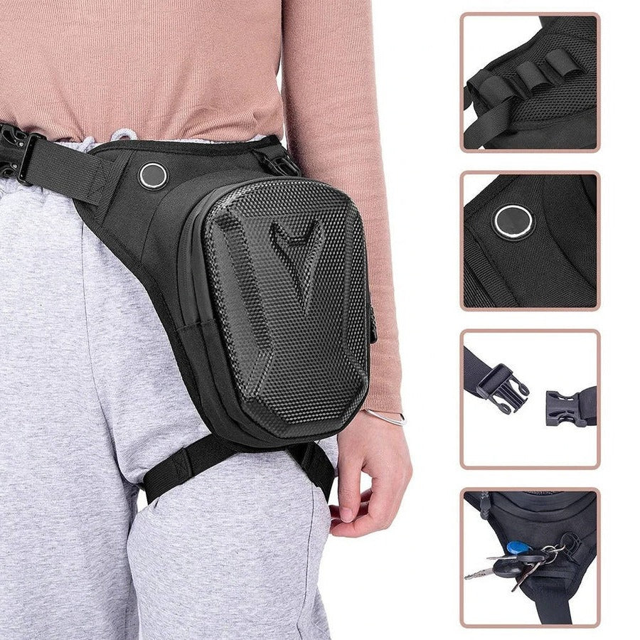 Waterproof Motorcycle Leg Bag with Secure Storage