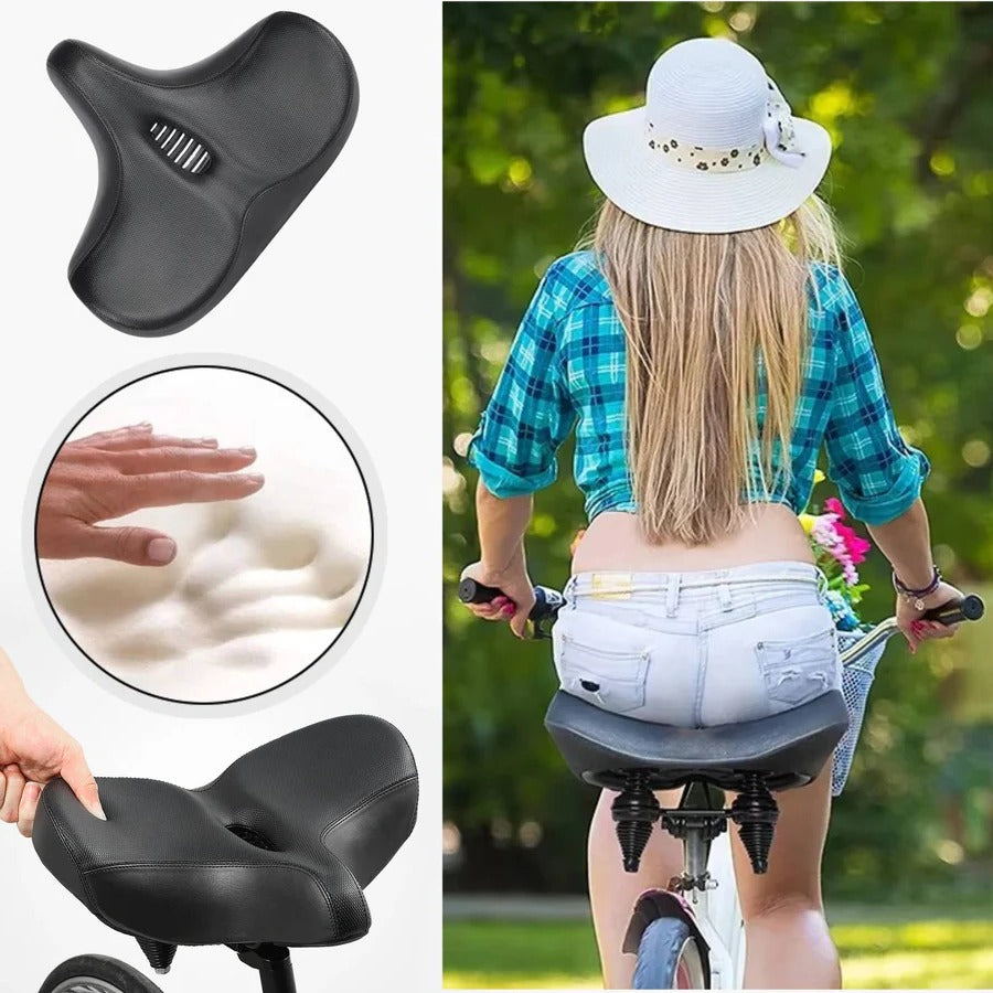 Ergonomic Bicycle Saddle with Ventilation for Long Rides