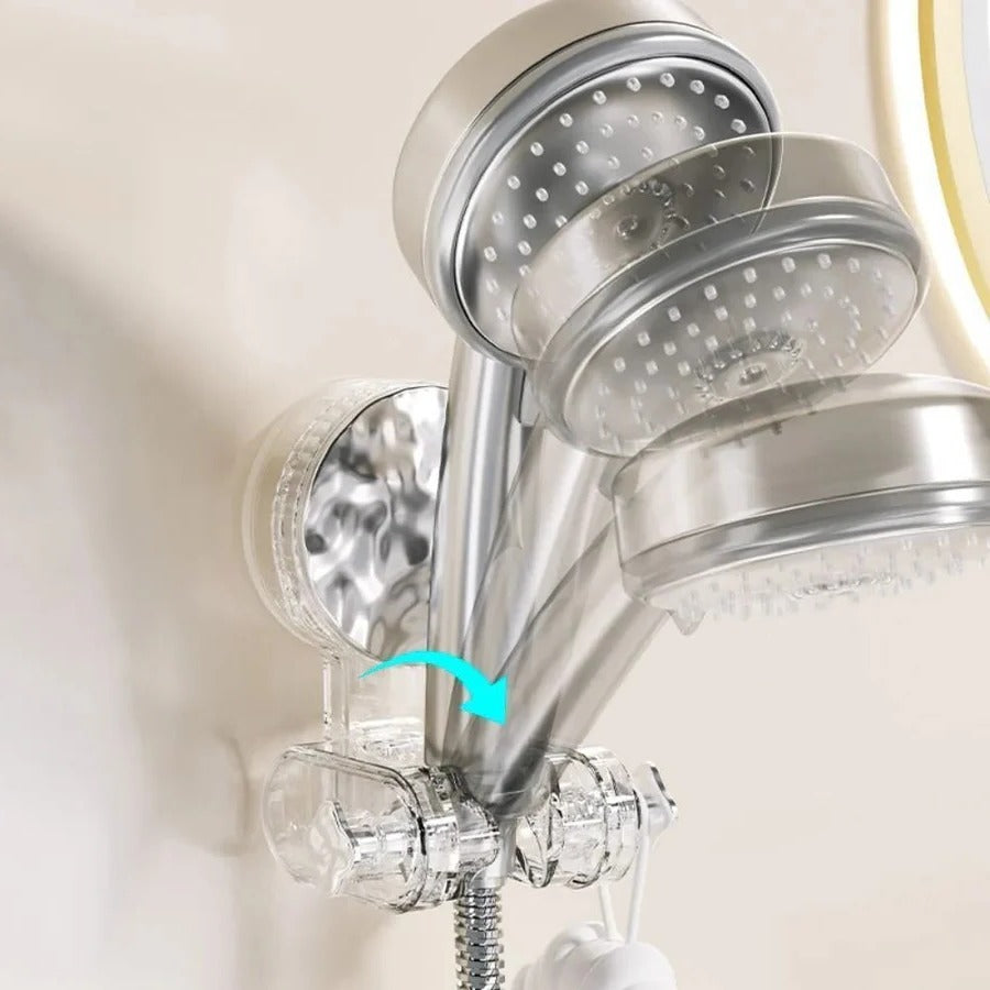 Verstellbarer Duschkopfhalter mit Saugnapf für flexibles Duschen