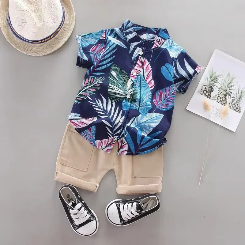 Sommer Outfit für Babys – 2-teiliges Set mit Oberteil und Shorts